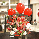 KitKat Chocolate & Red Balloon Celebration Bouquet