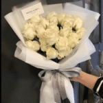 Pure Elegance White Rose Bouquet