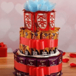 Three-Tier Chocolate Bar Tower with KitKat & Cadbury