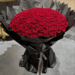 Prestige Red Rose Box Arrangement with Satin Ribbon