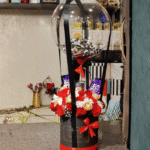 Luxury Hot Air Balloon Gift Box with Roses and Chocolates