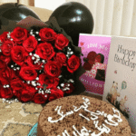 Elegant Red Rose Bouquet with Baby’s Breath