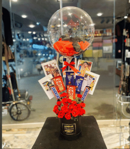 The Royal Celebration Balloon & Chocolate Box Arrangement